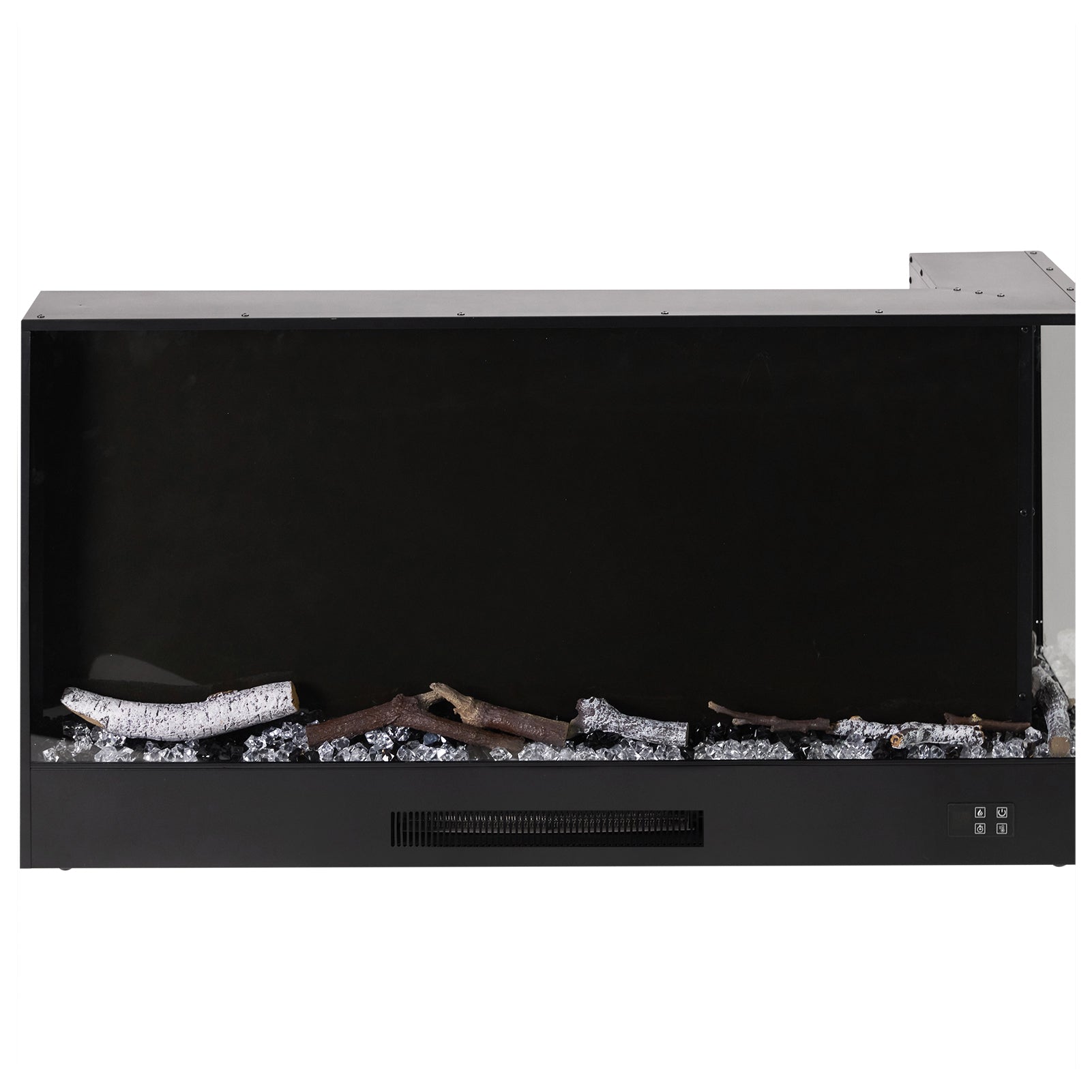 60 Inch Modern Recessed Electric Fireplace with Remote 1