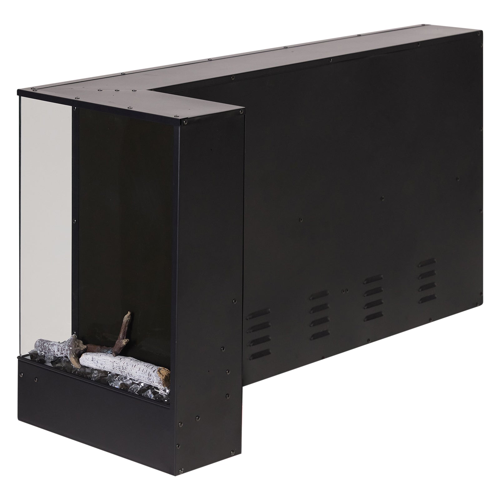 60 Inch Modern Recessed Electric Fireplace with Remote 5