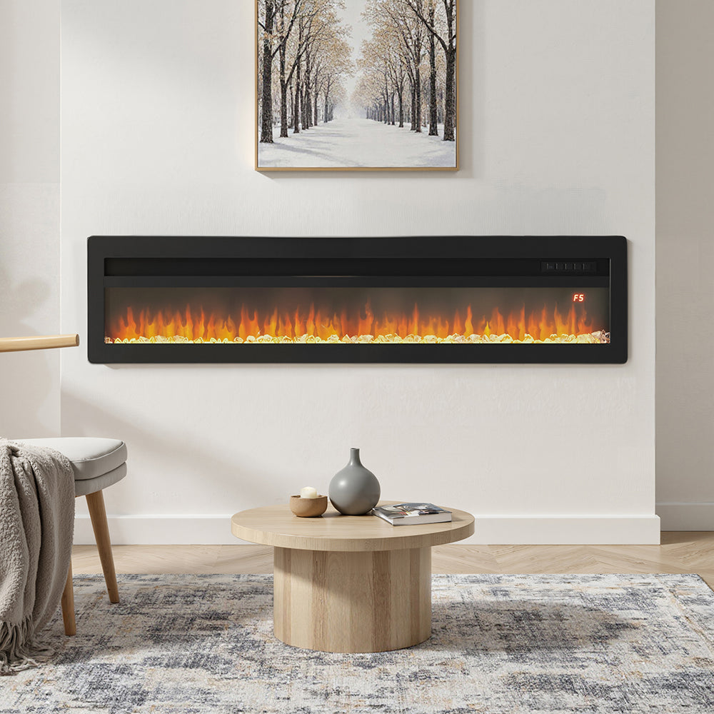 60 Inch Wall Mounted/Freestanding Electric Fireplace 3