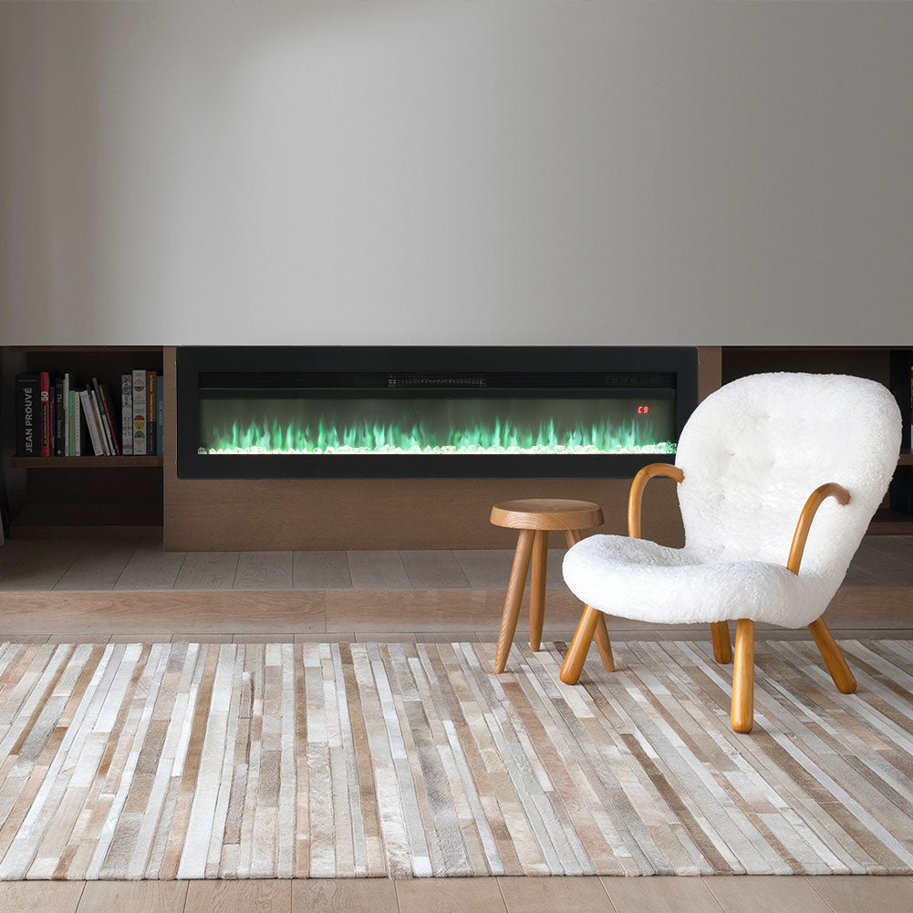 60 Inch Wall Mounted/Freestanding Electric Fireplace 4