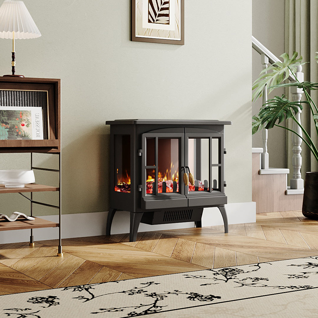 Freestanding LED Electric Fireplace Heater 0