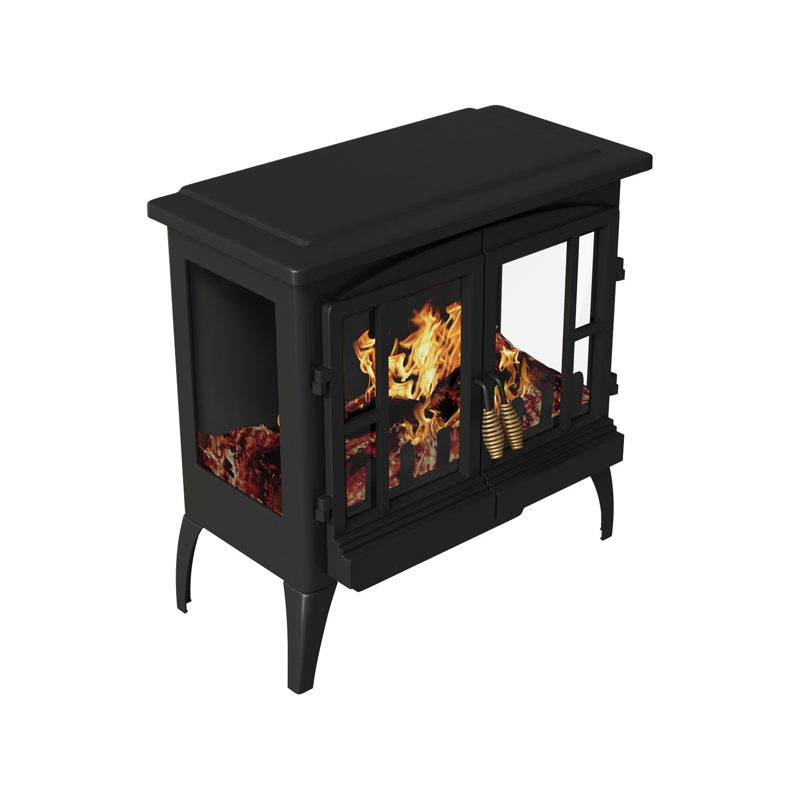 Freestanding LED Electric Fireplace Heater 6