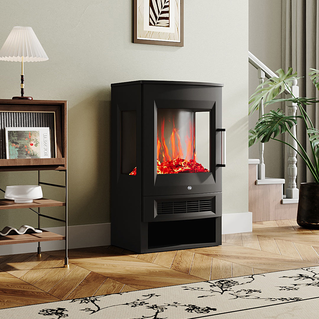 Freestanding LED Electric Fireplace with Remote Control 0
