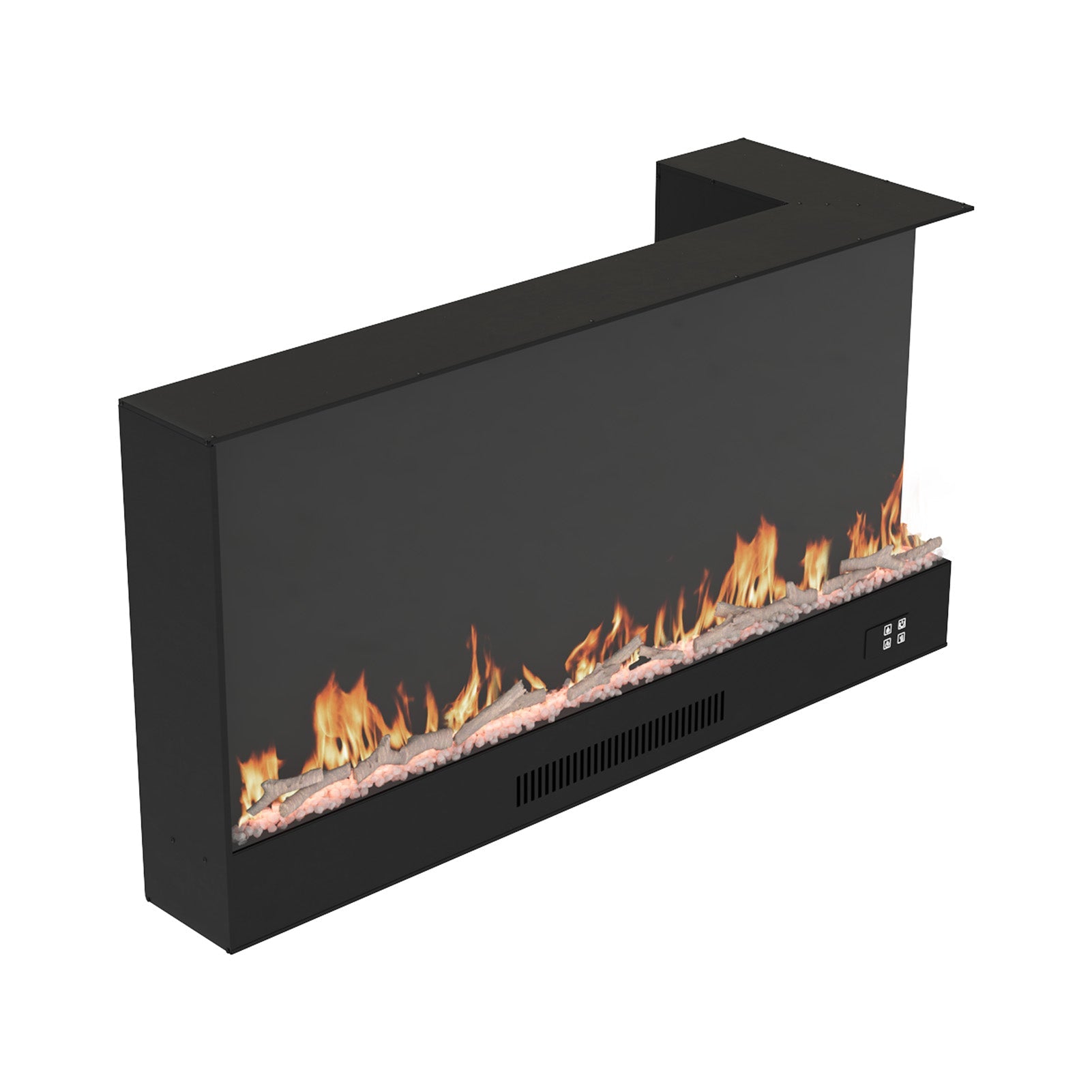 Modern Recessed Electric Fireplace with Remote & 12 Flame Colours 5