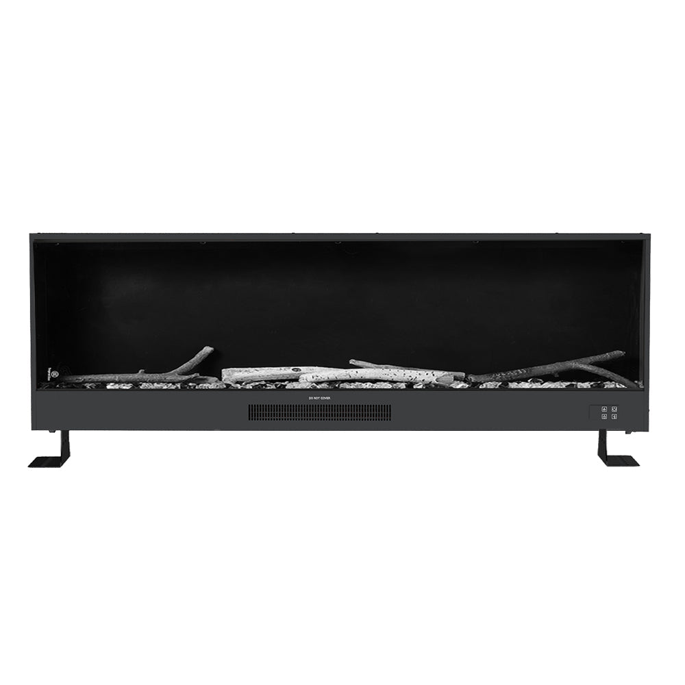 Modern Recessed LED Electric Fireplace with Remote Control 1