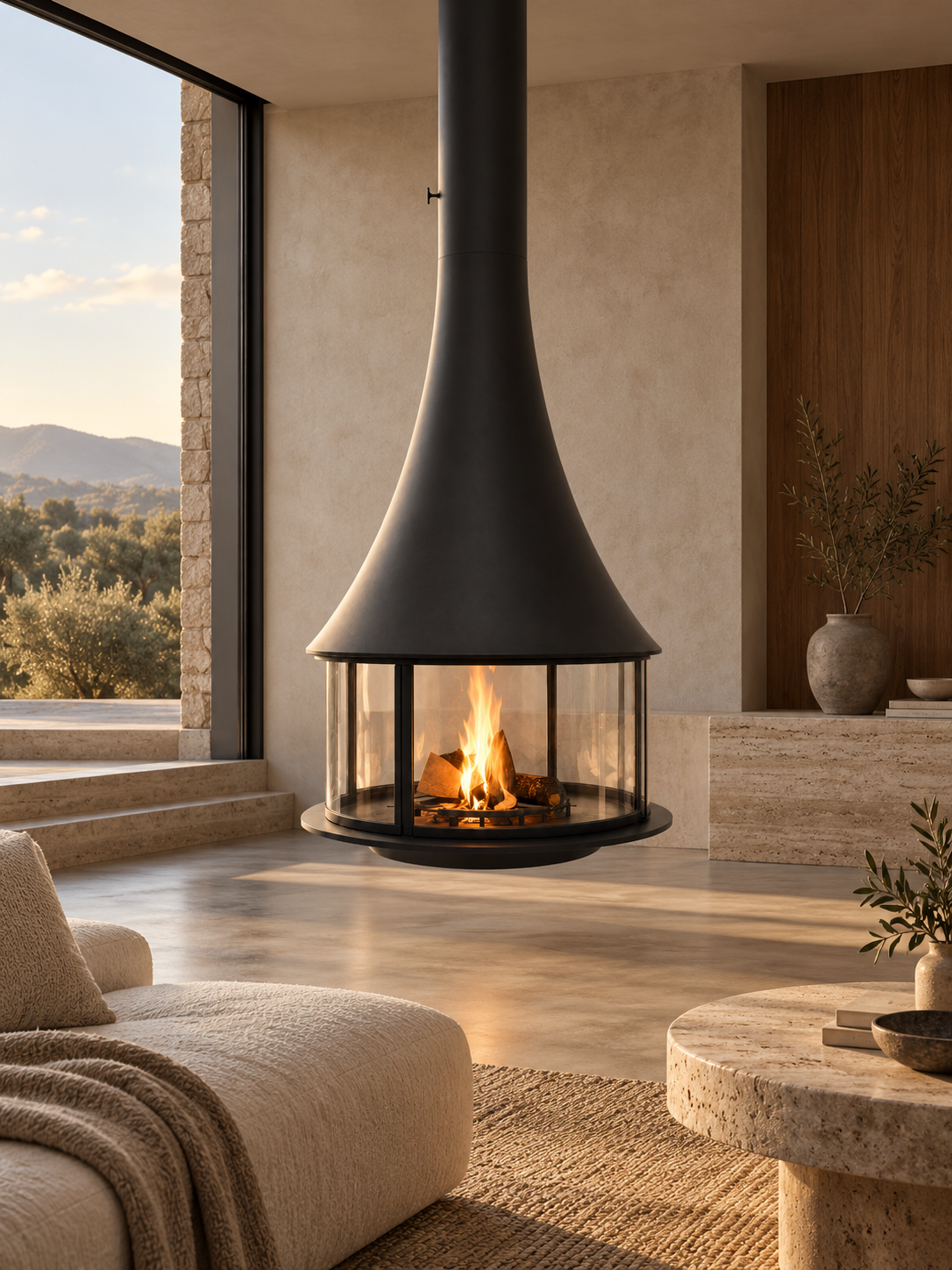Suspended Fireplaces