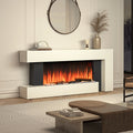 C-Frame Electric Fireplace with 7-Day Timer