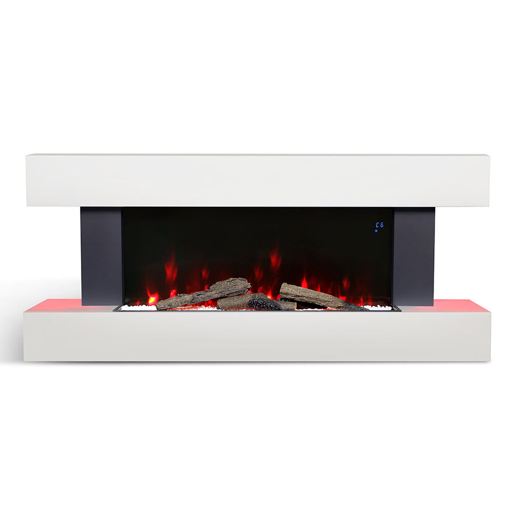 1000W/2000W Wall Mounted/Freestanding Electric Fireplace with Mantel 1
