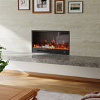 32 Inch Recessed Electric Fireplace with Remote Control 2