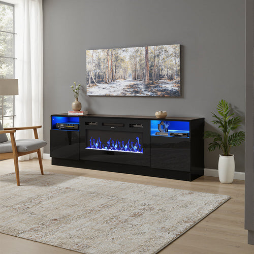 36 Inch Modern Recessed Electric Fireplace(without cabinet) 0