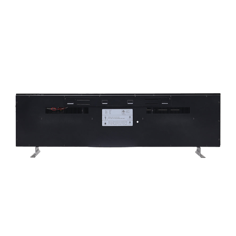 40/50/60 Inch Best Modern LED Electric Fireplace Heater Wall-mounted with Tempered Glass & Remote and 9 Flame Colours 6