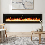 60 Inch Electrical Fireplace with Remote & Safety Features 2