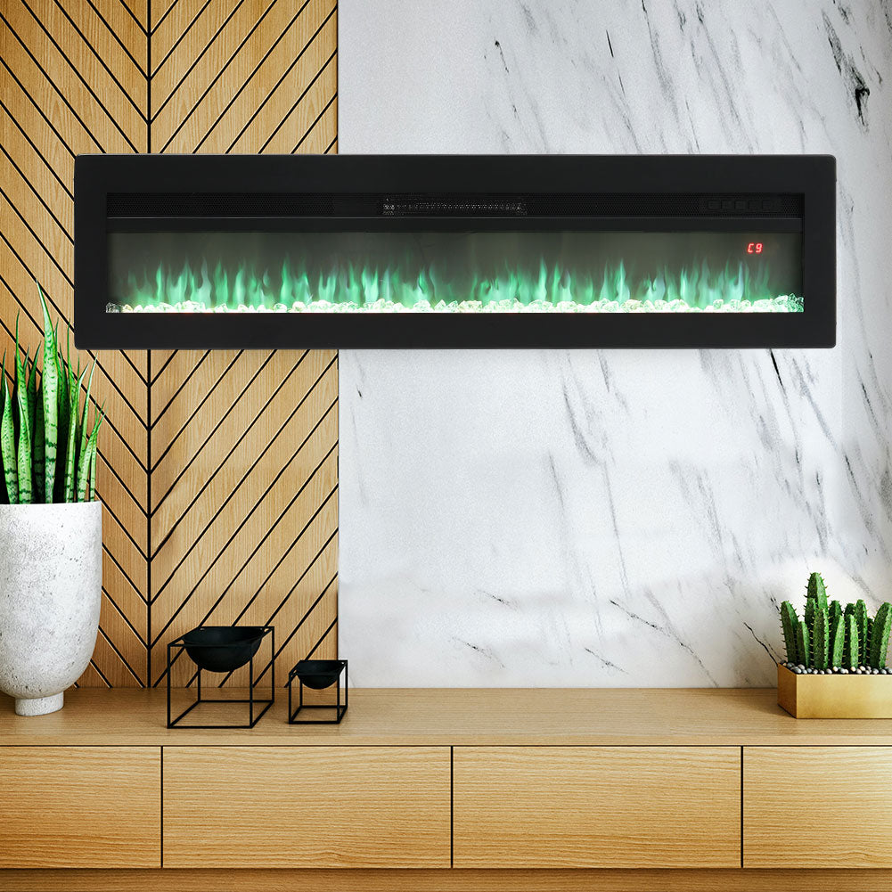 60 Inch Wall Mounted/Freestanding Electric Fireplace 7
