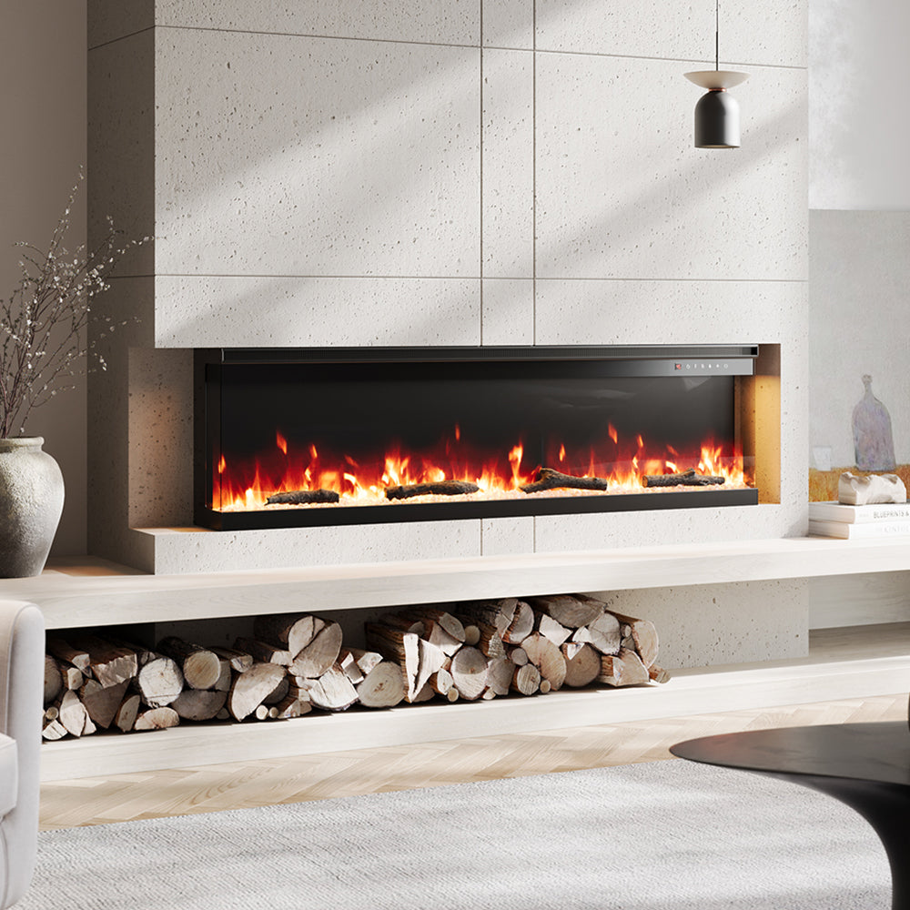 60inch Recessed and Freestanding Electric Fireplace with Remote Control 6