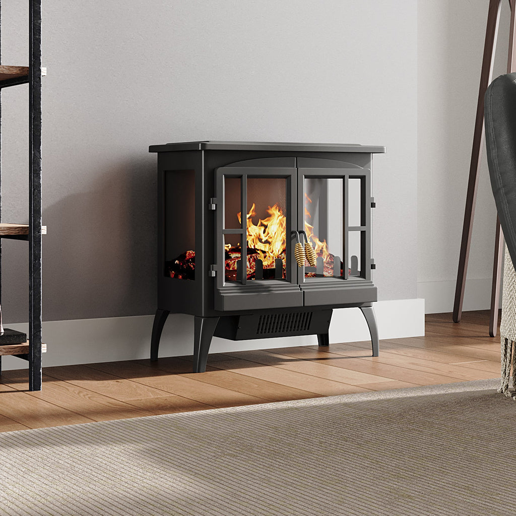 Freestanding LED Electric Fireplace Heater 4