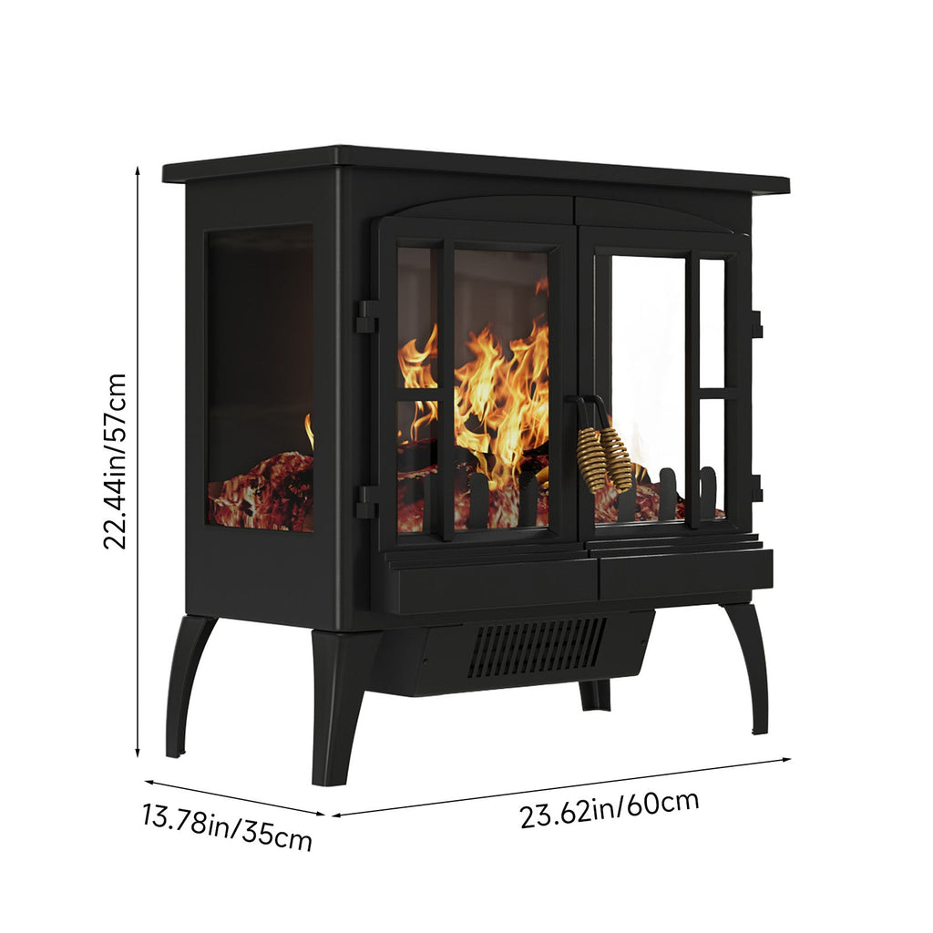 Freestanding LED Electric Fireplace Heater 7