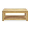 Muku solid rubberwood rectangular coffee table — MOKURRA