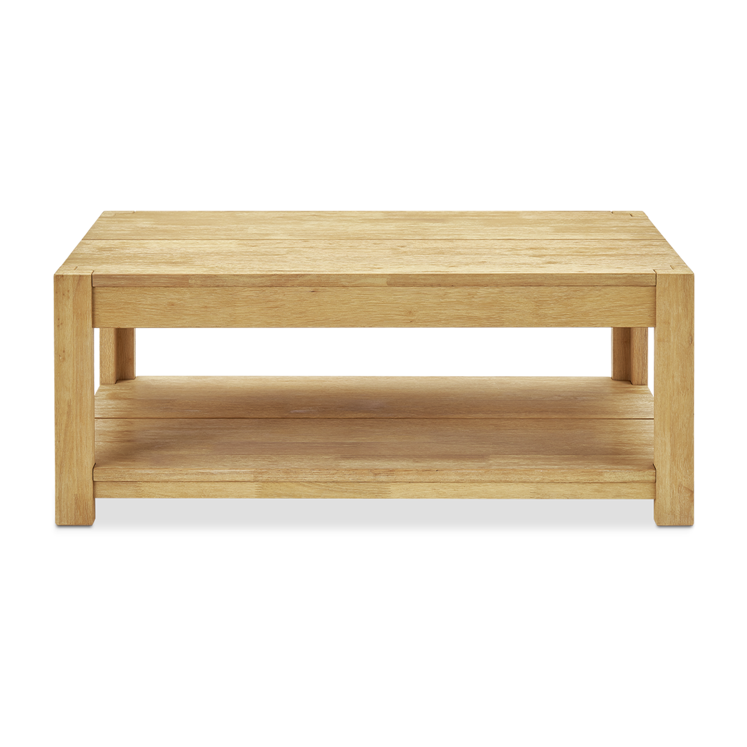 Muku solid rubberwood rectangular coffee table — MOKURRA