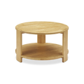 Muku solid rubberwood round coffee table — MOKURRA