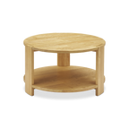 Muku solid rubberwood round coffee table — MOKURRA
