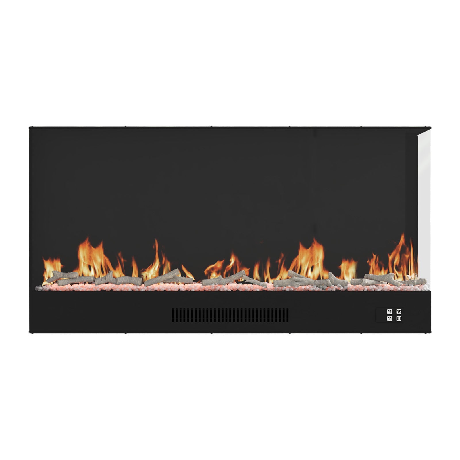 Modern Recessed Electric Fireplace with Remote & 12 Flame Colours 1