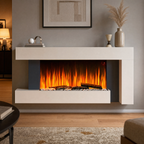 C-Frame Electric Fireplace with 7-Day Timer — Kanso