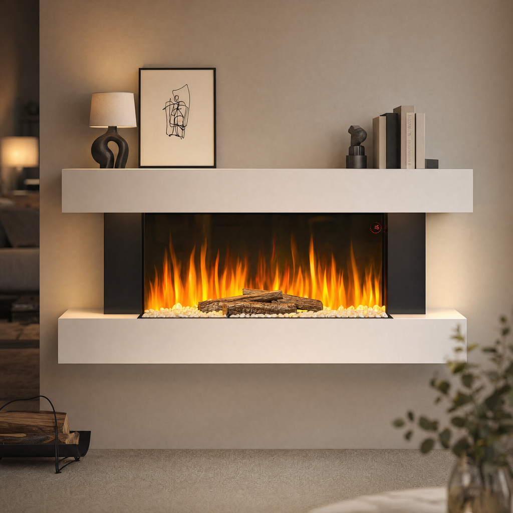 Electric Fireplace & Surround with Wi-Fi — Mori