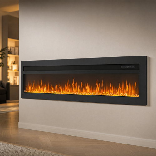60″ Electric Fireplace with 12 Flame Colours — Sumi