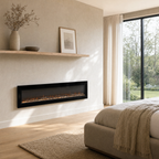 40/50/60″ Electric Fireplace with 12 Flame Colours — Kaede
