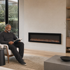 40/50/60″ Electric Fireplace with 12 Flame Colours — Kaede