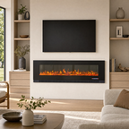 50/60/72″ Electric Fireplace with 12 Flame Colours — Aoi