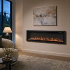 70/80″ Electric Fireplace with 12 Flame Colours — Hikari