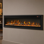 70/80″ Electric Fireplace with 12 Flame Colours — Hikari