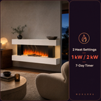 Electric Fireplace & Surround with Wi-Fi — Mori