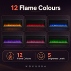 50″ Electric Fireplace with 12 Flame Colours — Ren