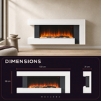 C-Frame Electric Fireplace with 7-Day Timer — Kanso