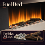 C-Frame Electric Fireplace with 7-Day Timer — Kanso